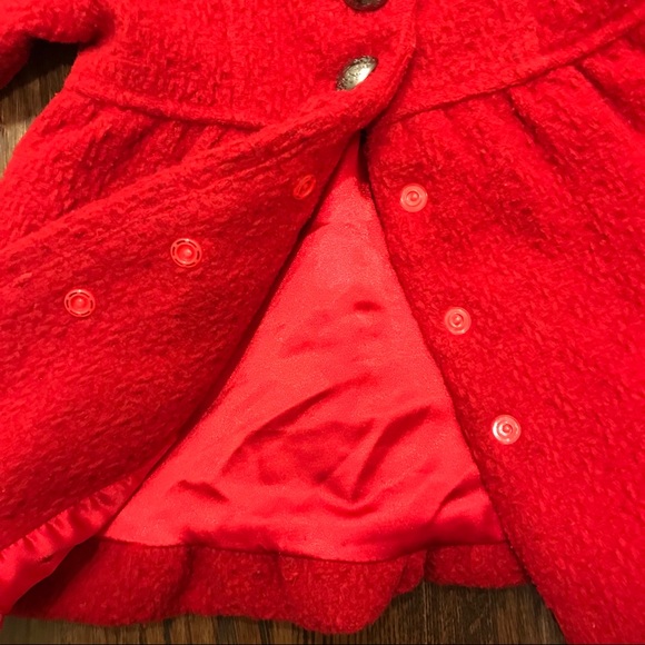 Pumpkin Patch Baby Girl’s Red Peacoat (12-18 Mos.) - Picture 7 of 8